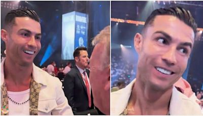 Footage emerges of Cristiano Ronaldo telling Frank Warren Arsenal won't win the league