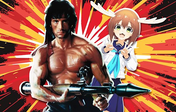 Sylvester Stallone's Most Famous Rambo Movie Poster Gets Official Anime Makeover