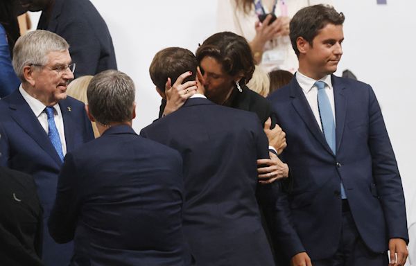Macron's Olympic kiss with sports minister raises eyebrows in France