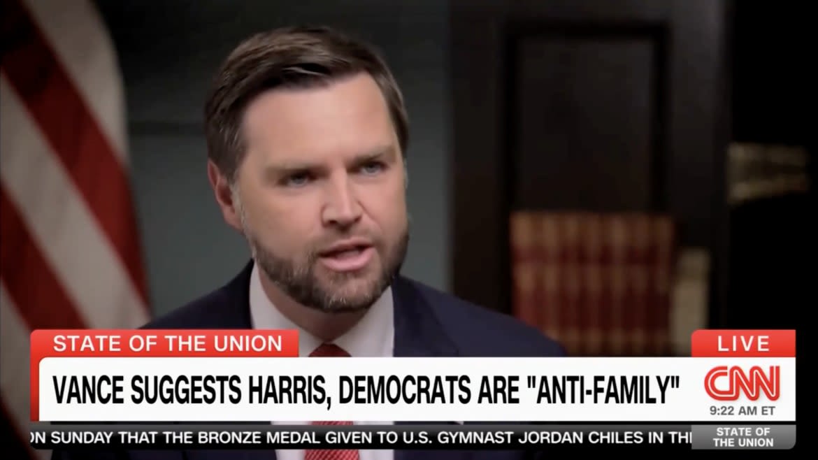 JD Vance Stuns CNN Host by Calling Stepmom Kamala Harris ‘Anti-Child’