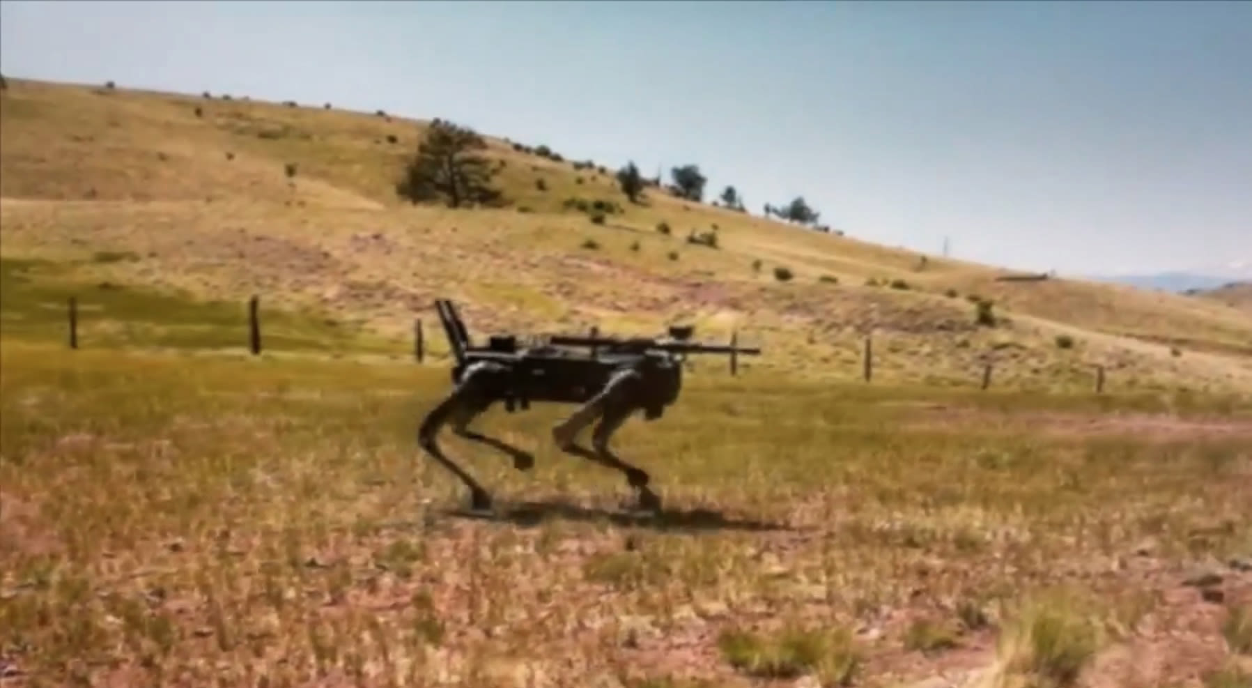Watch 'terminator' robot dog with AI-targeting rifles tested being by US Marines
