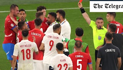 Watch: Turkey and Czech Republic players clash in heated finale to Group F