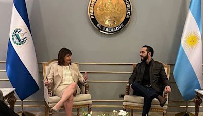 Patricia Bullrich se reunió con Nayib Bukele en el El Salvador y lanzó críticas al kirchnerismo