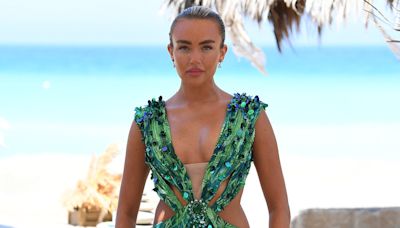 TOWIE's Ella Rae Wise stuns in a sexy green dress in Cyprus