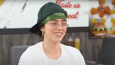 Billie Eilish Matches Amelia Dimoldenberg’s Freak for Their ‘Chicken Shop Date’