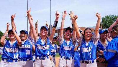 Southwestern Randolph walks off to win 2A softball title over Midway