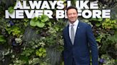 Hugh Jackman cuts a very dapper figure in a sleek blue at Wimbledon