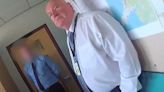 Moment ‘evil’ paedophile headteacher who abused four girls is arrested at school