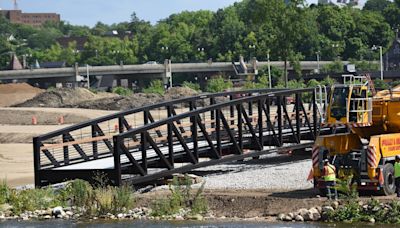 Long-envisioned pedestrian bridge set to be installed over Huron River in Ann Arbor