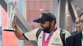 Viral video: Rohit Sharma flaunts T20 World Cup trophy upon arrival in Delhi