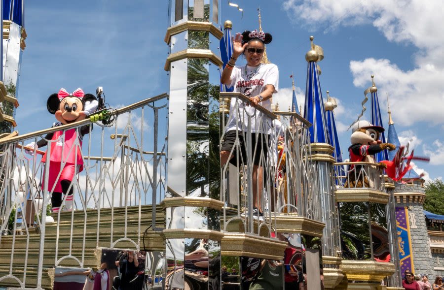 South Carolina’s Dawn Staley celebrates ‘fairytale’ championship win at Disney World