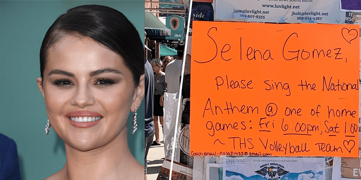 Selena Gomez shows up at Colorado high school volleyball game after getting a sign — literally