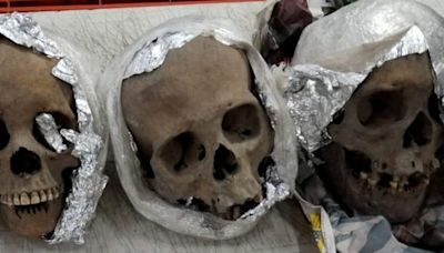 17 human skulls found buried in metal boxes at suspected shrine in Uganda