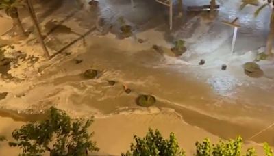 Majorca hit by ‘meteo-tsunami’ mega wave as vid shows ocean swallow roads