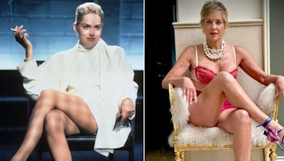 Sharon Stone, 66, recreates 'Basic Instinct' scene in racy lingerie and heels