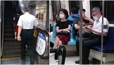 柯文哲、陳佩琪搭捷運被捕獲！這一幕怪怪的 網友：感情是多不好啊？