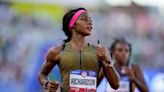 Sha’Carri Richardson overcomes wobbly start for win in first heat at Olympic trials