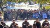 “Los Carapintadas tienen razón”: la controvertida bandera golpista en el desfile del 9 de julio