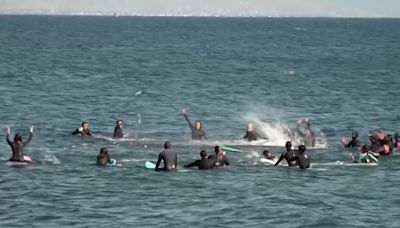 La ceremonia en el mar que surfistas dedicaron a los tres turistas asesinados en Baja California