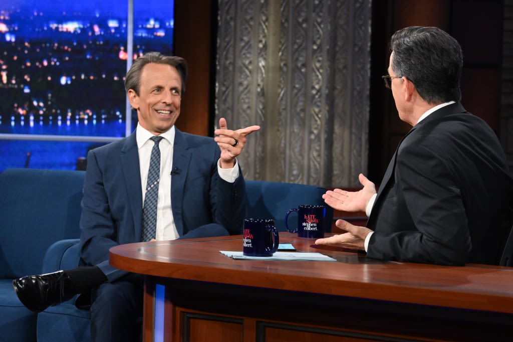 Seth Meyers Tells Stephen Colbert Which Late Night Host Is Huge With British Fans. Hint: It’s Not John Oliver