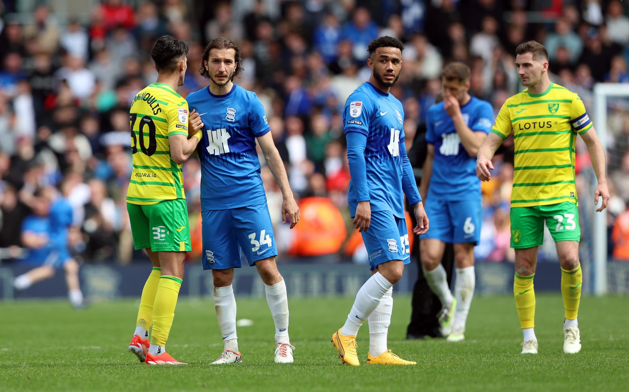 Birmingham City relegated to League One despite win on final day of Championship