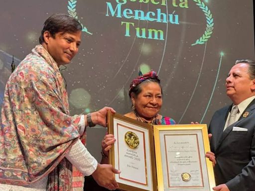 Nobel Prize winner Rigoberta Menchú Tum gets Gandhi Mandela Award - The Economic Times