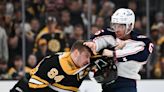 Blue Jackets defenseman Billy Sweezey's first NHL fight thrills parents