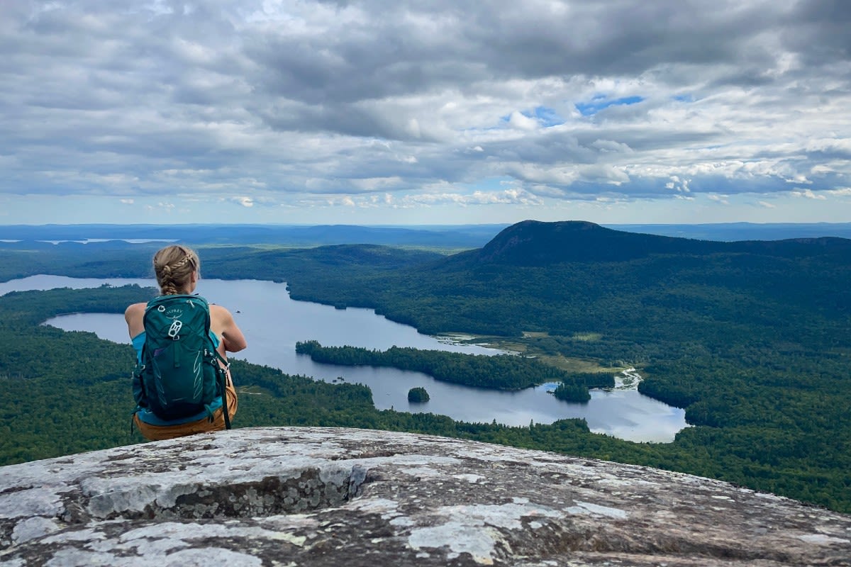 Hike this remote mountain for one of the best views in Maine