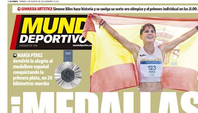 Portada de Mundo Deportivo del jueves 2 de agosto de 2024