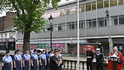 Mayor of Walsall honours the armed forces with a flag raising ceremony