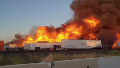 Fire at Modesto pallet yard spreads to buildings