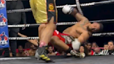 Video: Ex-UFC heavyweight Greg Hardy goes limp into ropes in KO loss