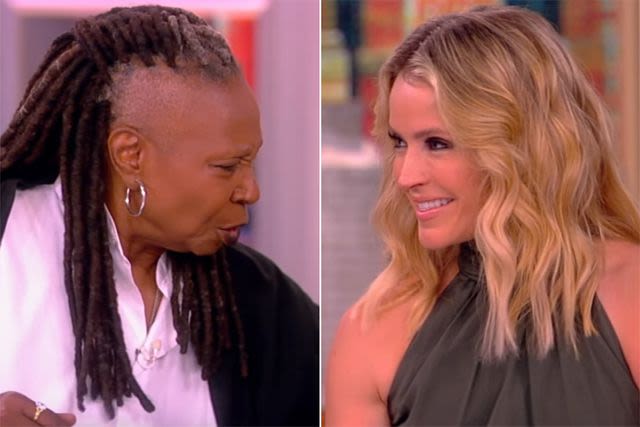 Whoopi Goldberg stops “The View” discussion to tell Sara Haines she's skinny: 'You're not pregnant?'