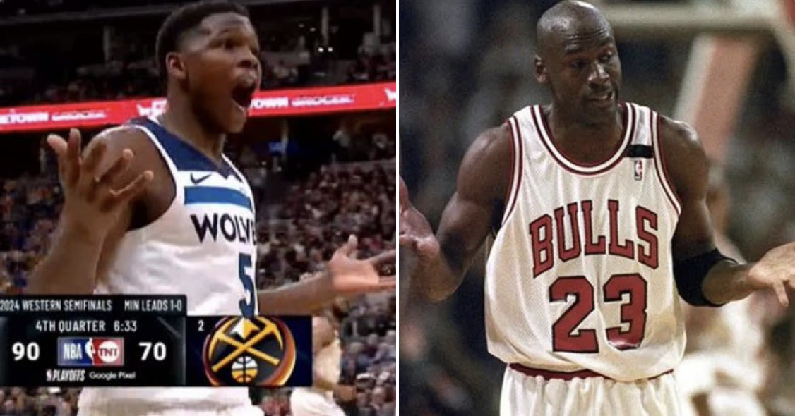 Anthony Edwards did Michael Jordan’s shrug, and he knew exactly what he was doing