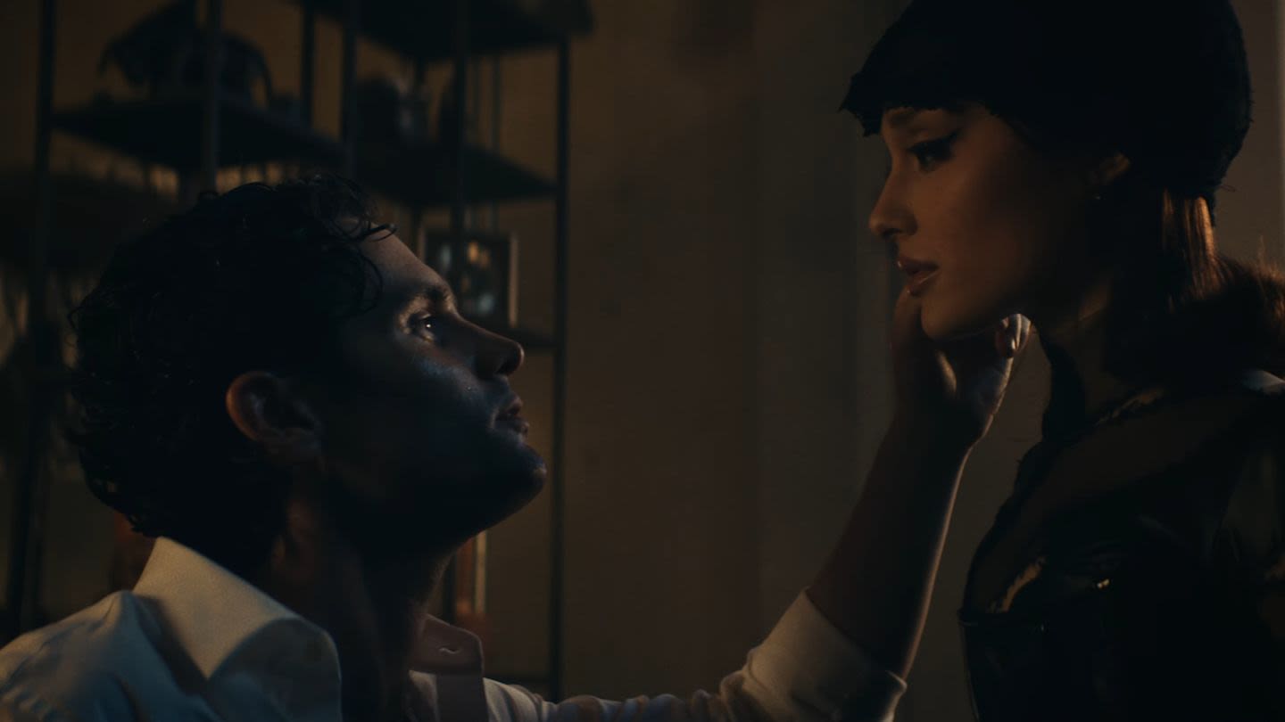 Penn Badgley Is the Object of Ariana Grande’s Obsession in “The Boy Is Mine” Music Video