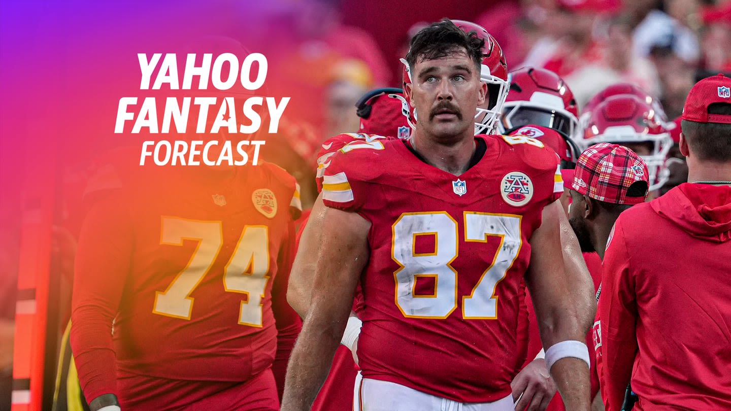 Panic Meter: Travis Kelce, Sam LaPorta, Dalton Kincaid and more + Waiver Wire pickups | Yahoo Fantasy Forecast