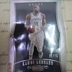 新賣家~17/18~Kawhi Leonard /75~DOMINION~銀版~限量/75~50 1元起標