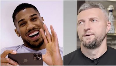 Anthony Joshua's voice note to Carl Froch following public row was just brutal