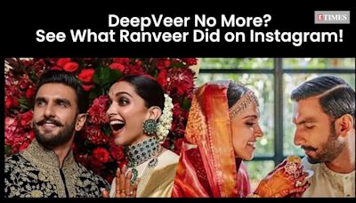 Here's why Ranveer Singh deleted all the wedding pictures with Deepika Padukone from his Instagram account | Etimes - Times of India Videos