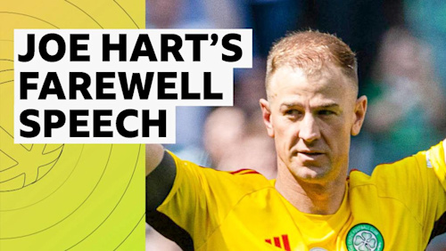 Joe Hart: Ex-England & Man City goalkeeper bids Celtic Park farewell