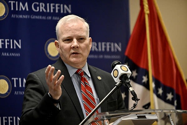 Arkansas Attorney General Tim Griffin announces suit against ATF challenging federal regulation on firearm sales | Northwest Arkansas Democrat-Gazette