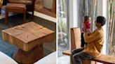 His playful wood furniture is more like functional art