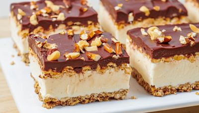 Chocolate Pretzel Peanut Ice Cream Bars