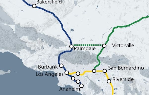 Map shows new California high-speed rail routes
