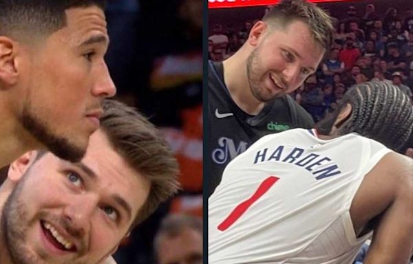 WATCH: Luka Doncic's Stare at James Harden Goes Viral; Mavs Eliminate Clippers