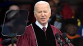 Biden appears to clap after Morehouse grad calls for 'immediate and permanent cease-fire' in Gaza during commencement