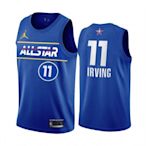 凱里·厄文(Kyrie Irving)NBA 2021全明星賽球衣 熱轉印款式 11號 藍色