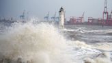 Dozens of flights cancelled as Storm Kathleen hits UK with 70mph gusts