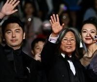 Lei Jiayin, director Peter Chan and Zhang Ziyi at the premiere of 'She's Got No Name'