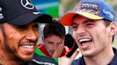 La pícara reacción de Hamilton, Verstappen y Russel por el error de Ferrari con Leclerc